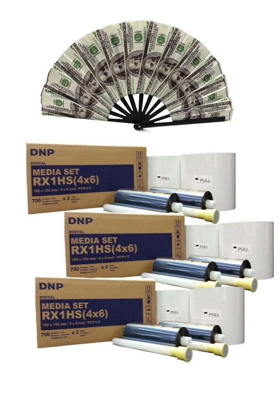 DNP RX1HS 4×6 Media Kit – 3 BOXES with FREE FAN