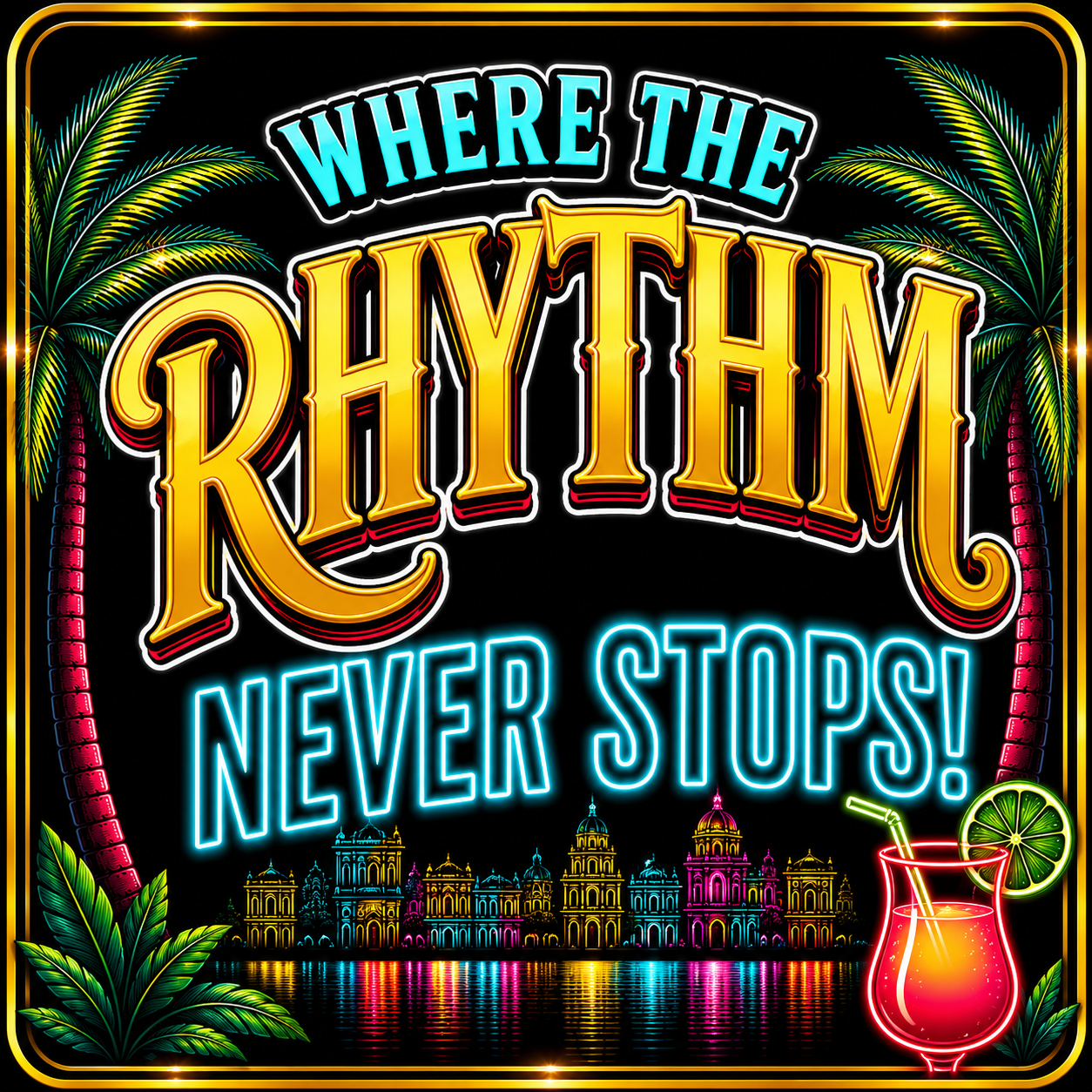 Ultimate Havana Nights Latino Set Photo Booth Props- 5 piece set