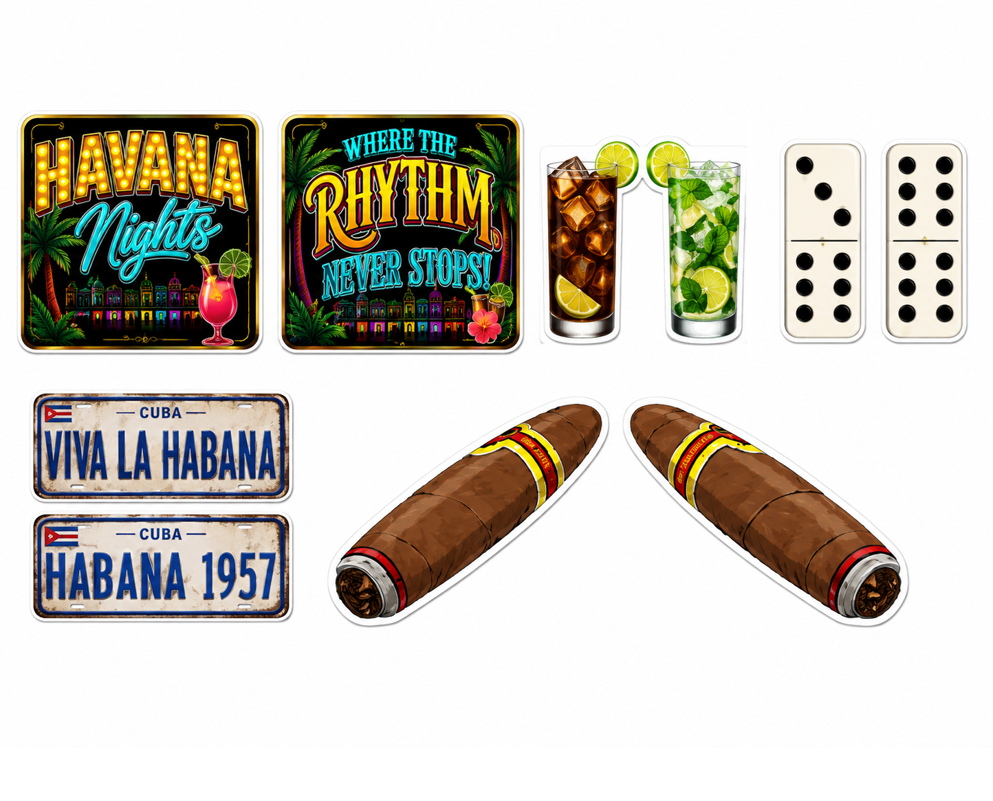 Ultimate Havana Nights Latino Set Photo Booth Props- 5 piece set