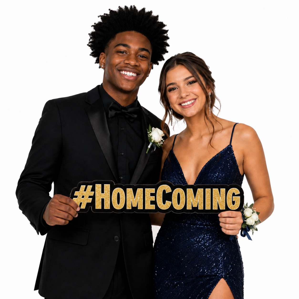 #Homecoming (Gold) PVC Photo Booth Prop