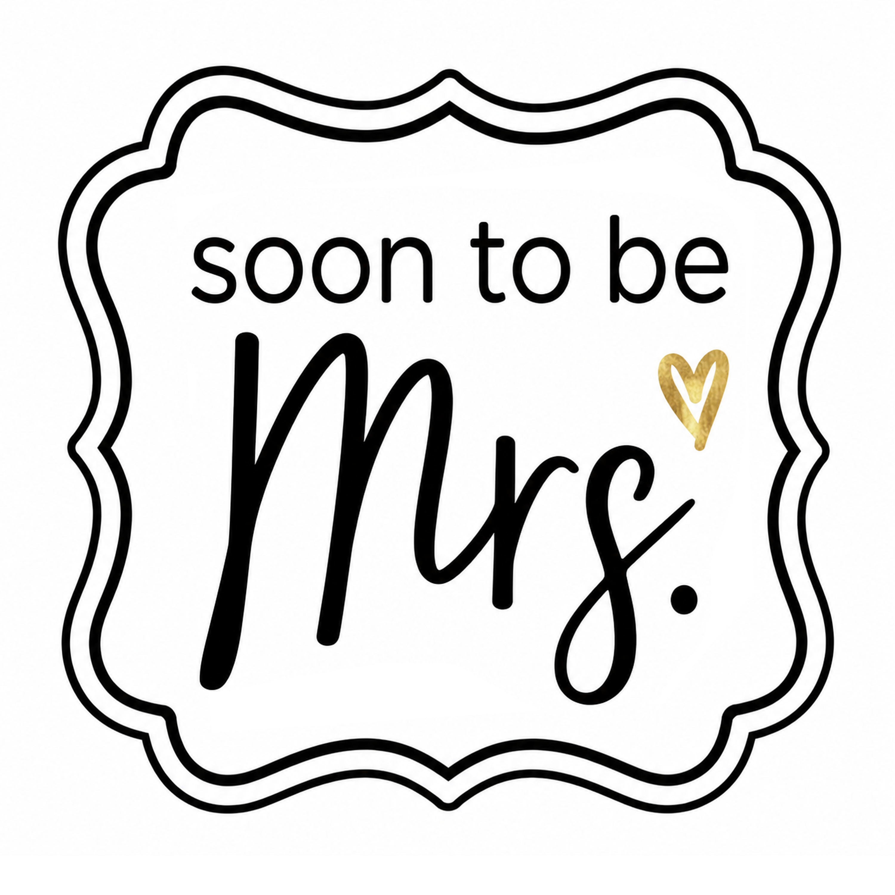 Elegant Engagement Photo Booth Props – 5 Double-Sided Wedding Props
