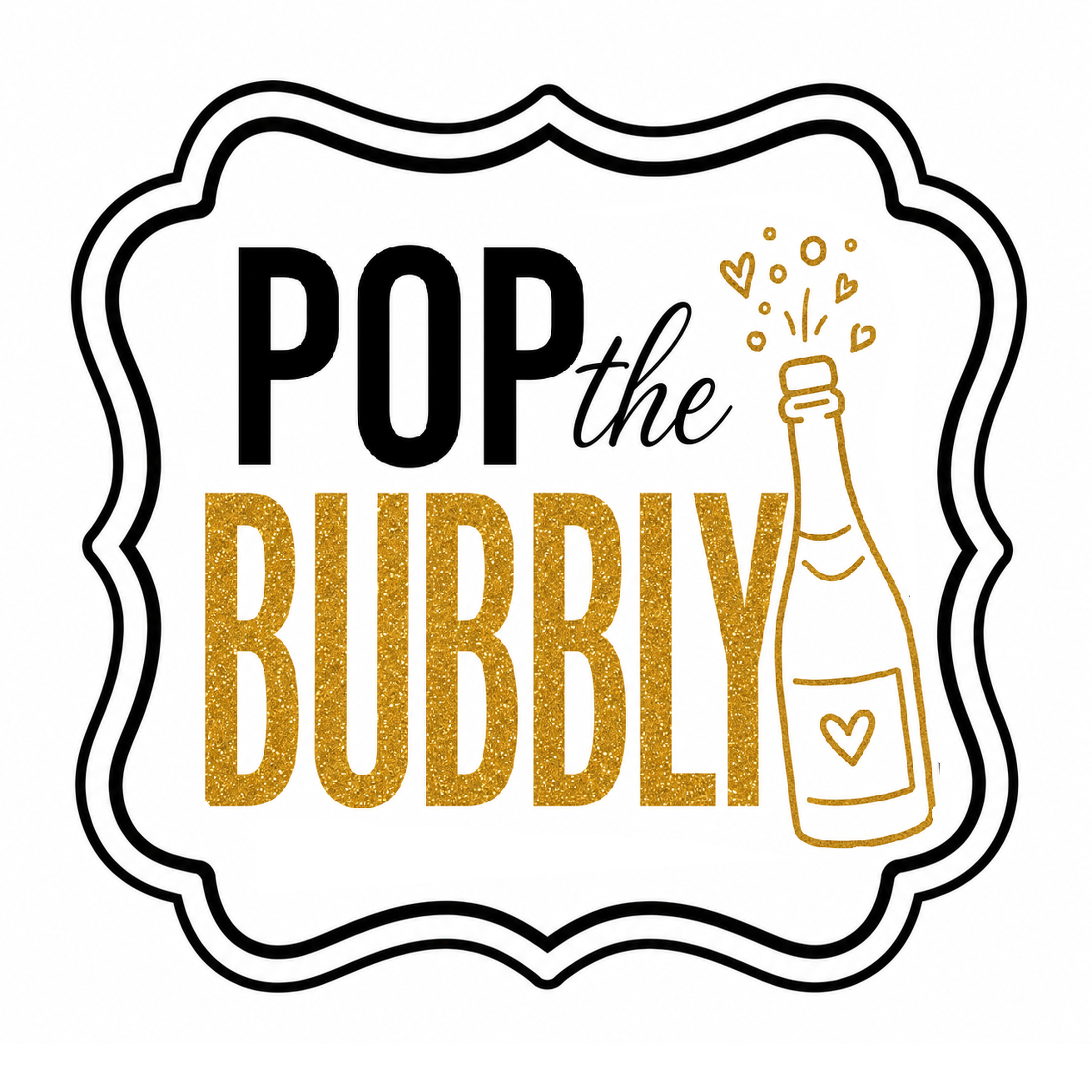 Elegant Engagement Photo Booth Props – 5 Double-Sided Wedding Props