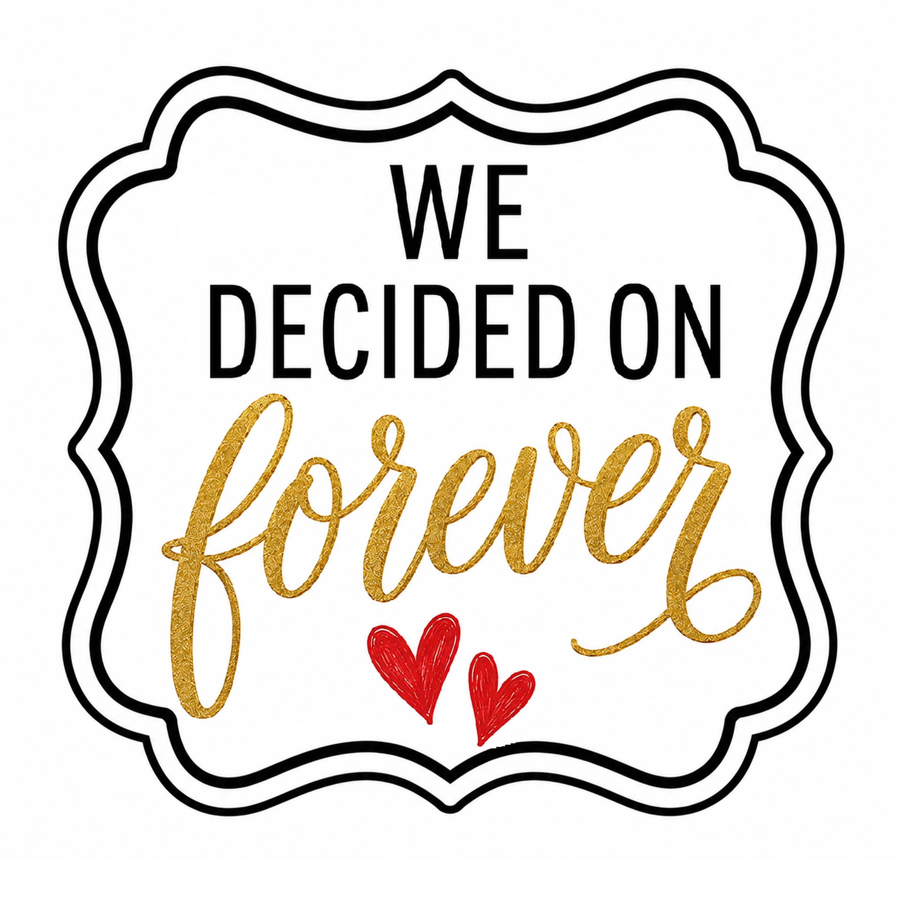 Elegant Engagement Photo Booth Props – 5 Double-Sided Wedding Props