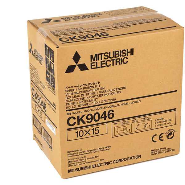 Mitsubishi CK-9046 4x6 Paper & Ribbon Media Kit (CK9046) – 600 Prints