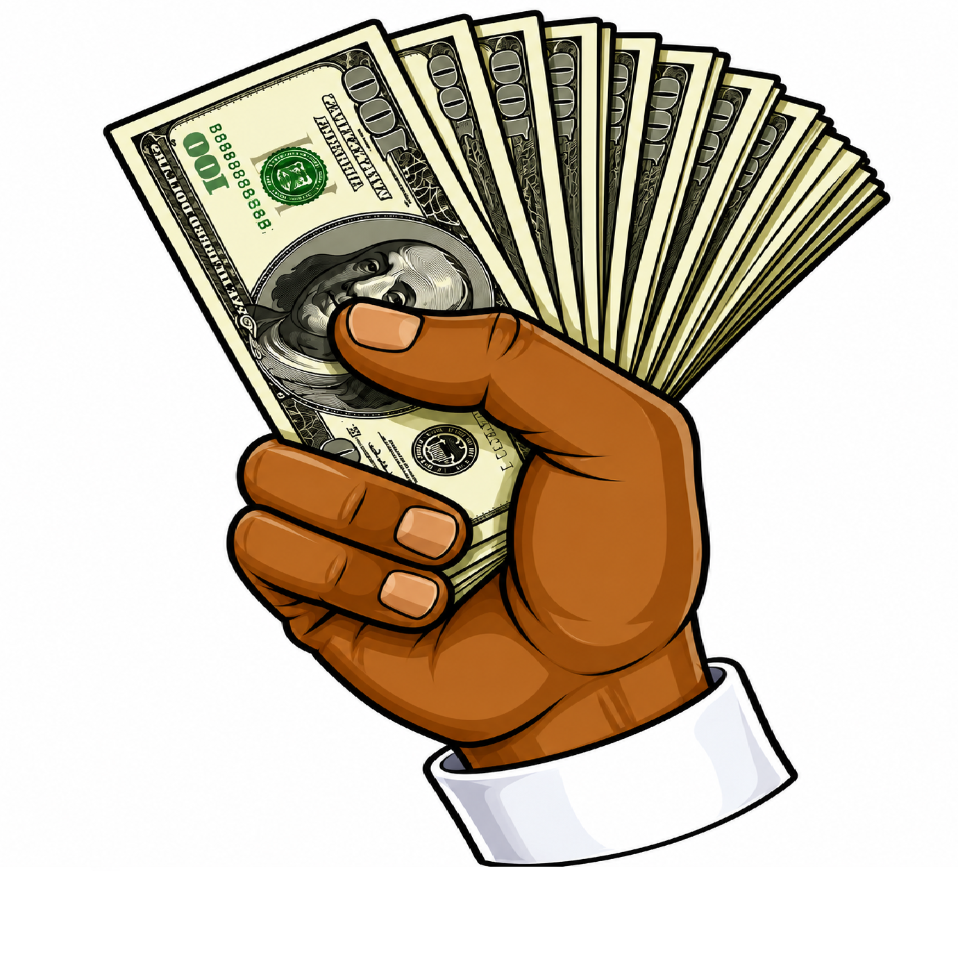 Photo Booth prop - hand holding money