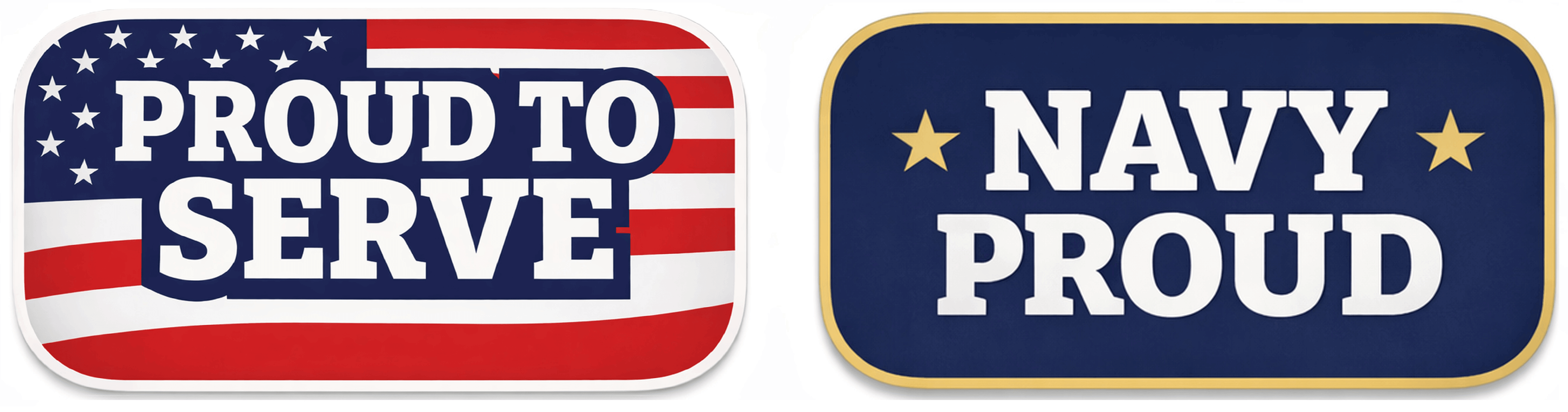 Proud To Serve 5 Piece Props Set For Events Photo Booths And Celebrations Colorful Durable Ready To Use image featuring patriotic designs.