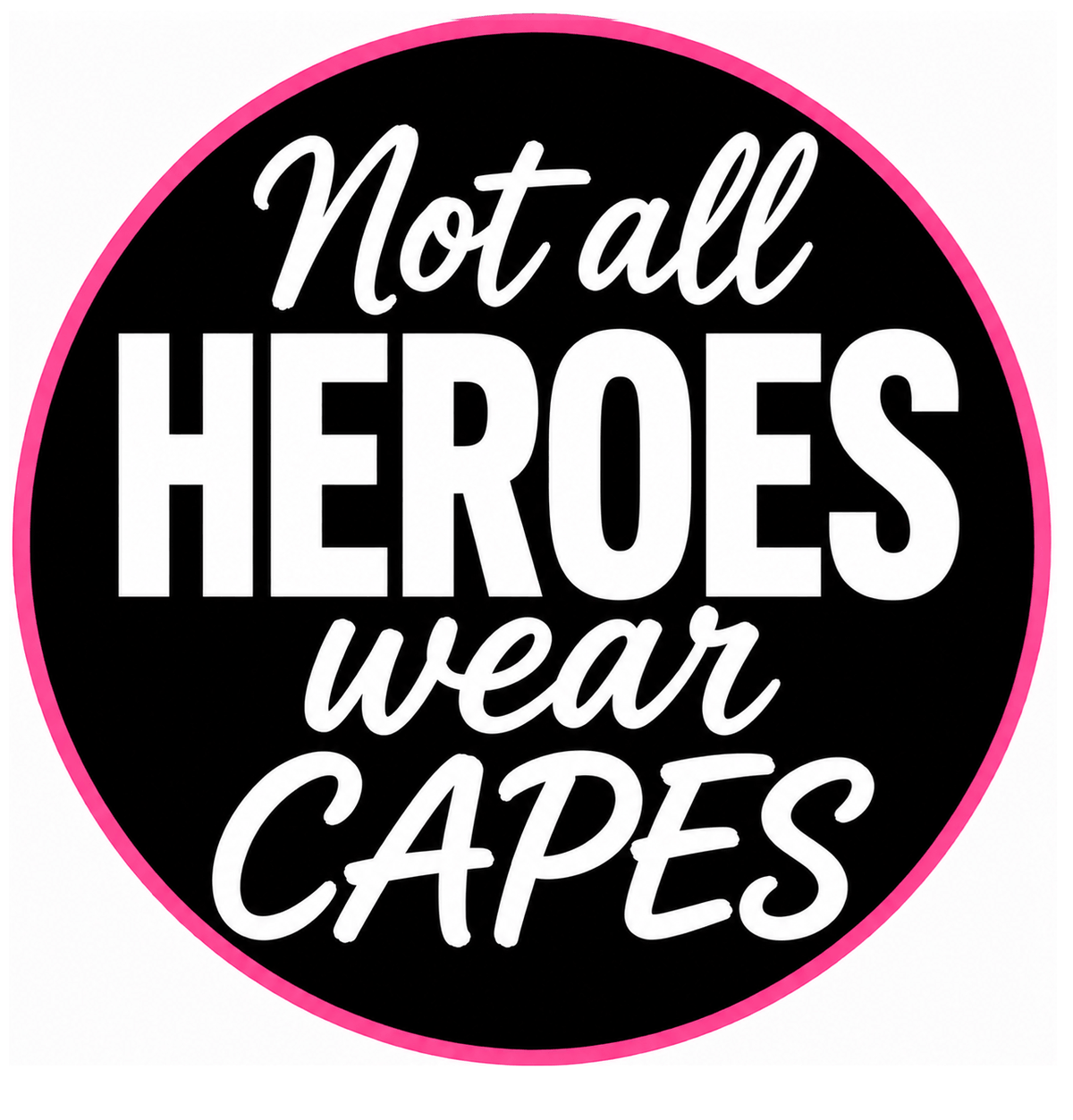 Nurse Photo Booth Props – 5 Double-Sided Healthcare Party Props with text 'Not all HEROES wear CAPES'.