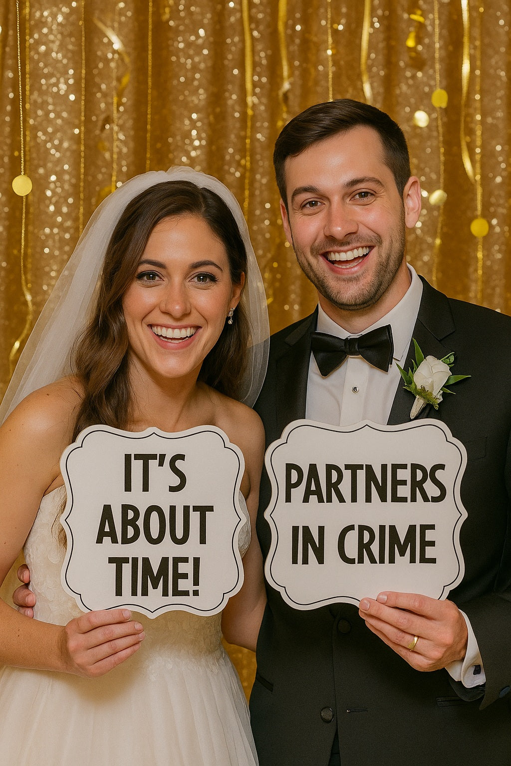 "Wedding- Partners in Crime" Prop Set