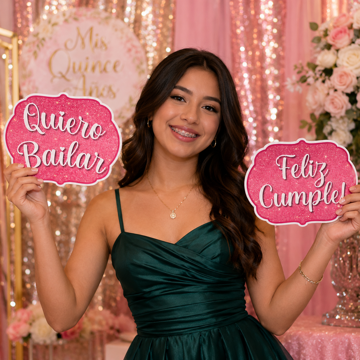 Quinceañera photo booth props for quince años birthday celebrations quinceanera
