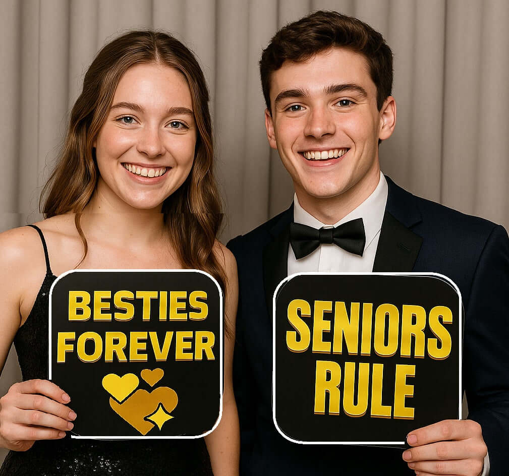 Homecoming  Black and Gold  Prop Set