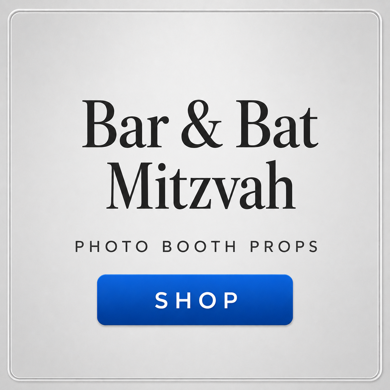 bar mitzvah and bat mitzvah photo booth props