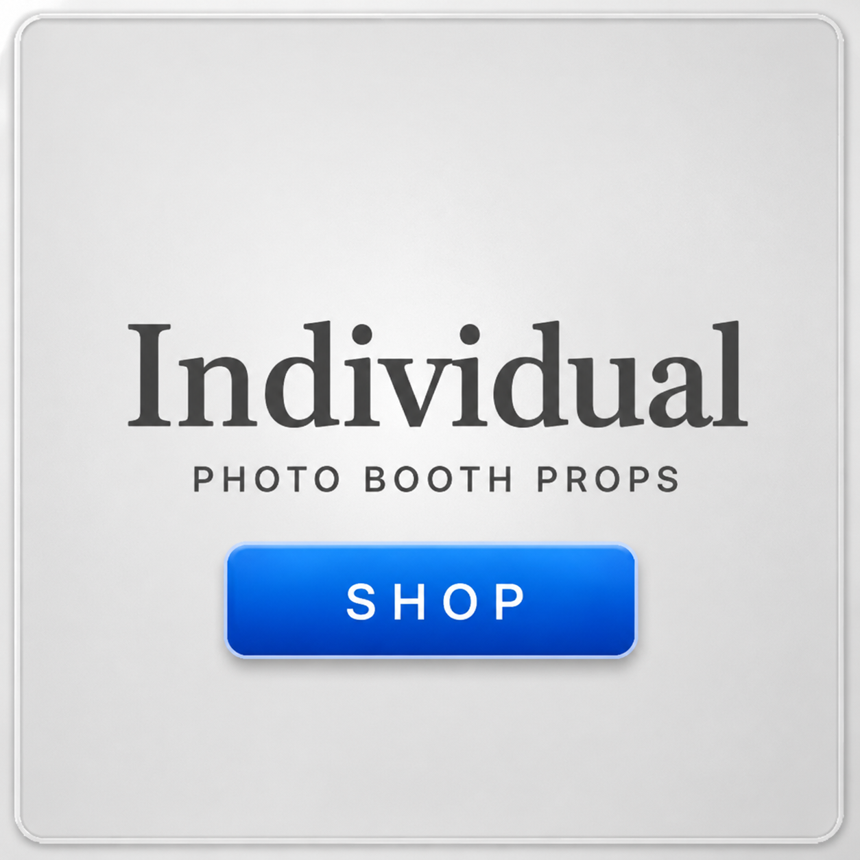 individual single photo booth props