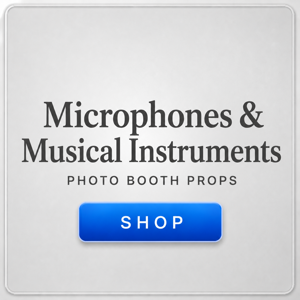 microphone photo booth props musical