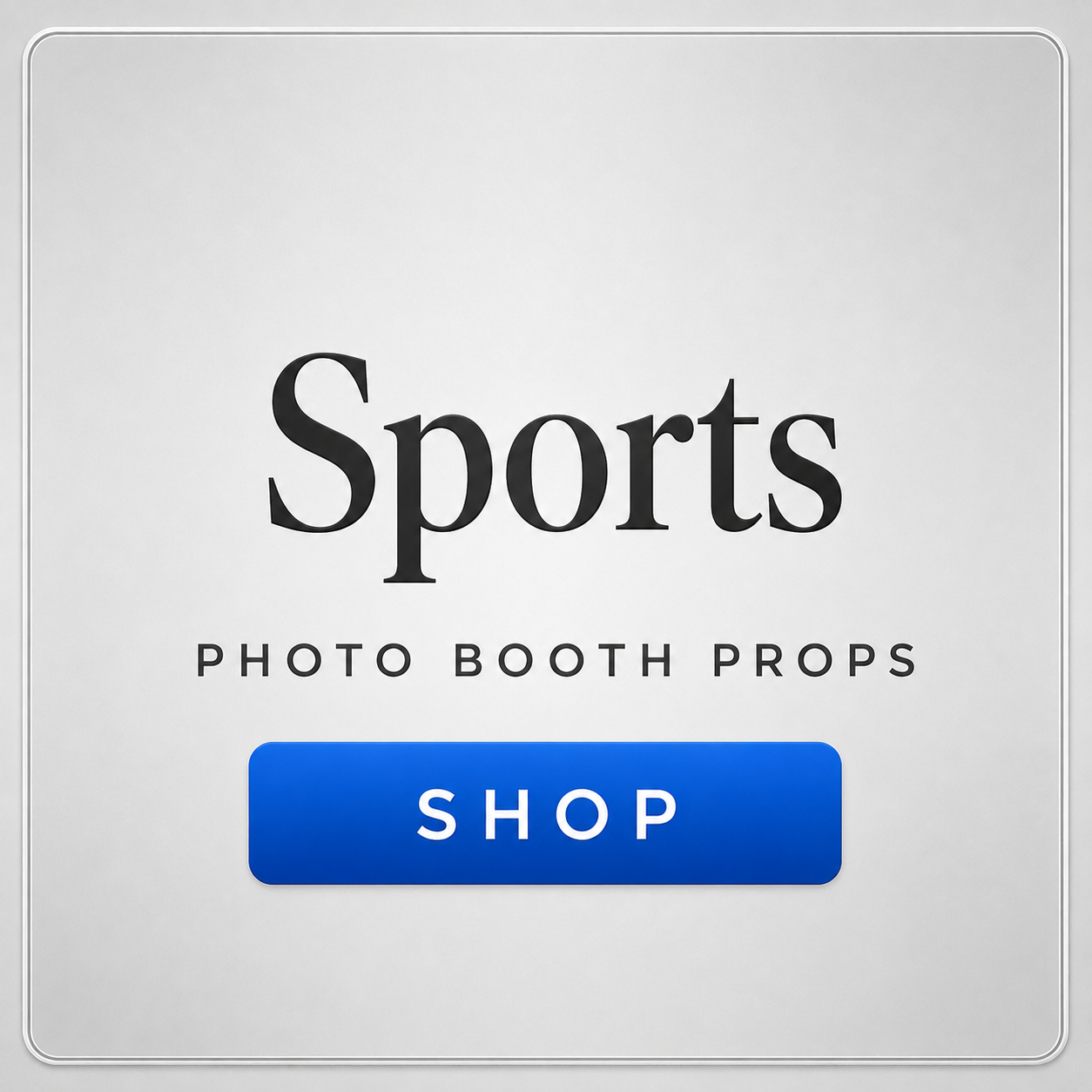 sports photo booth props soccer baseball basketball