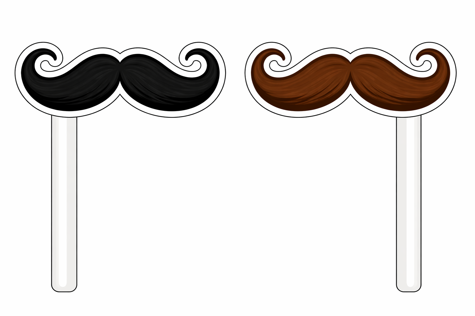 Ultimate Mustache Set Photo Booth Props