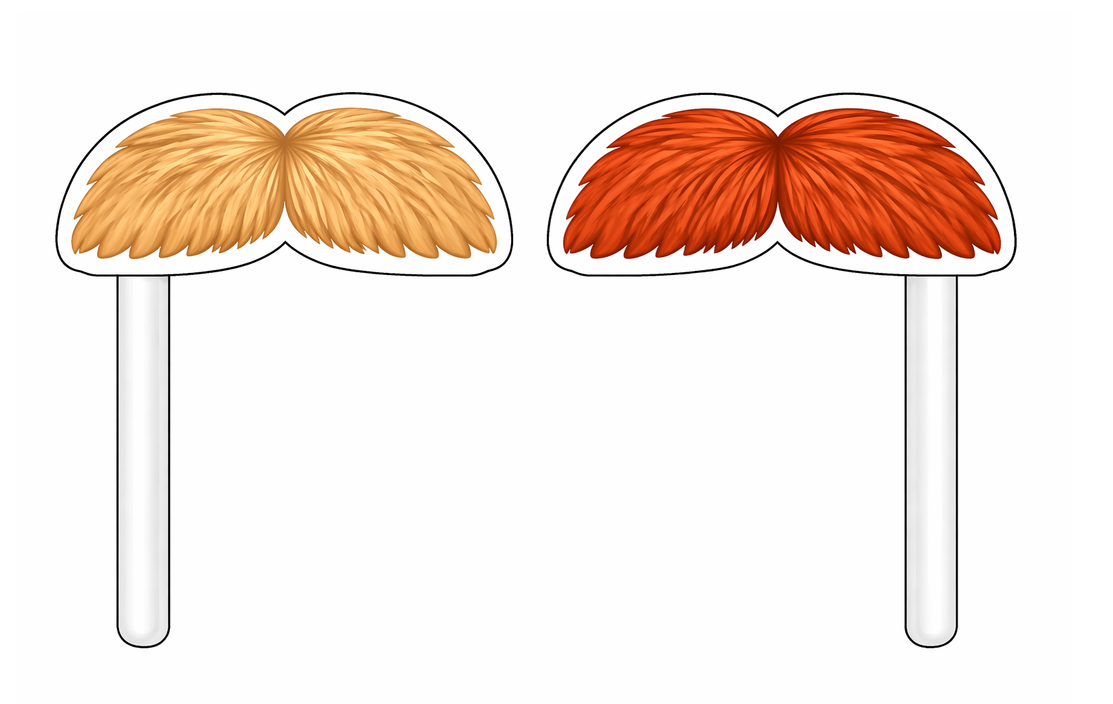 Ultimate Mustache Set Photo Booth Props