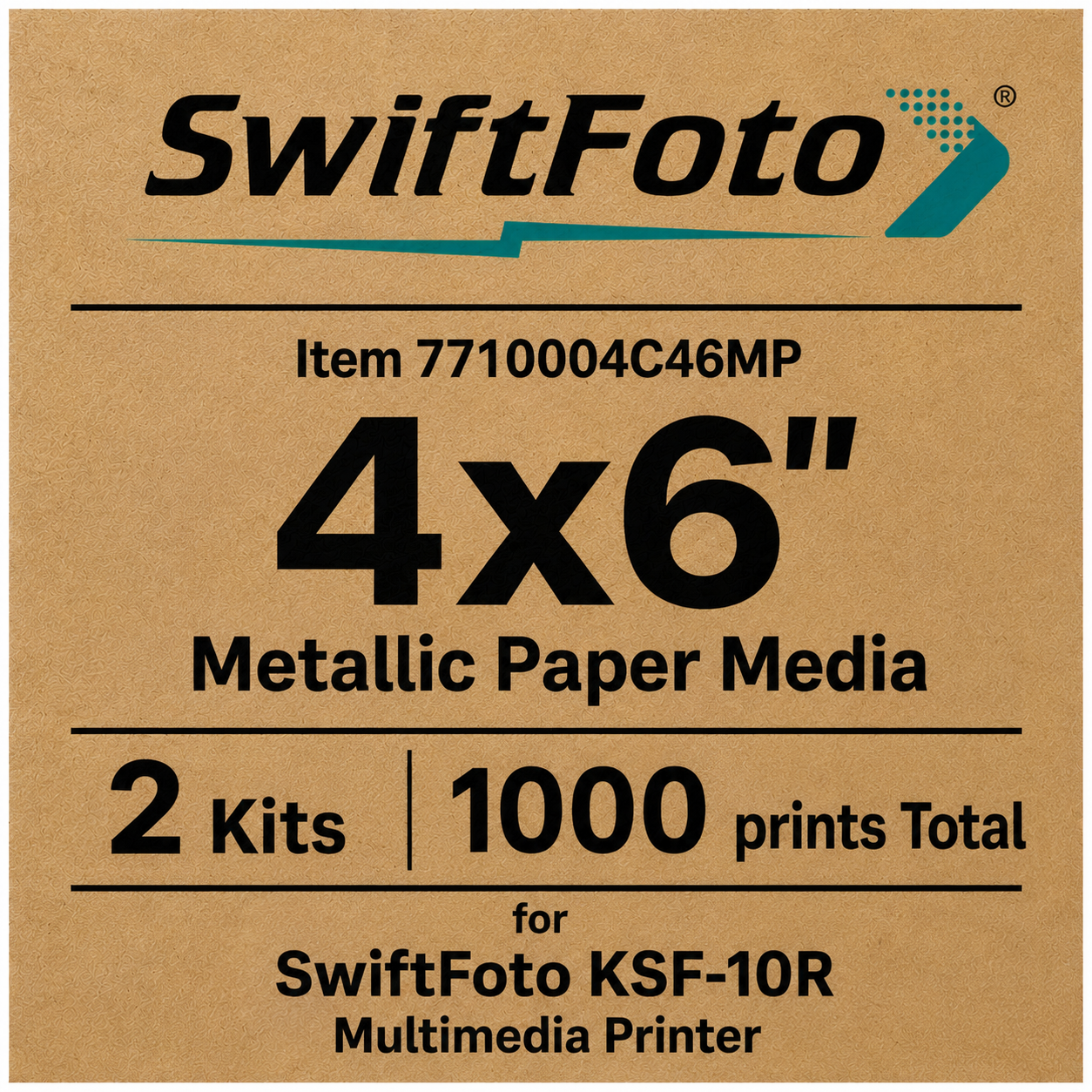 SwiftFoto KSF-10R 4x6 Metallic Media 