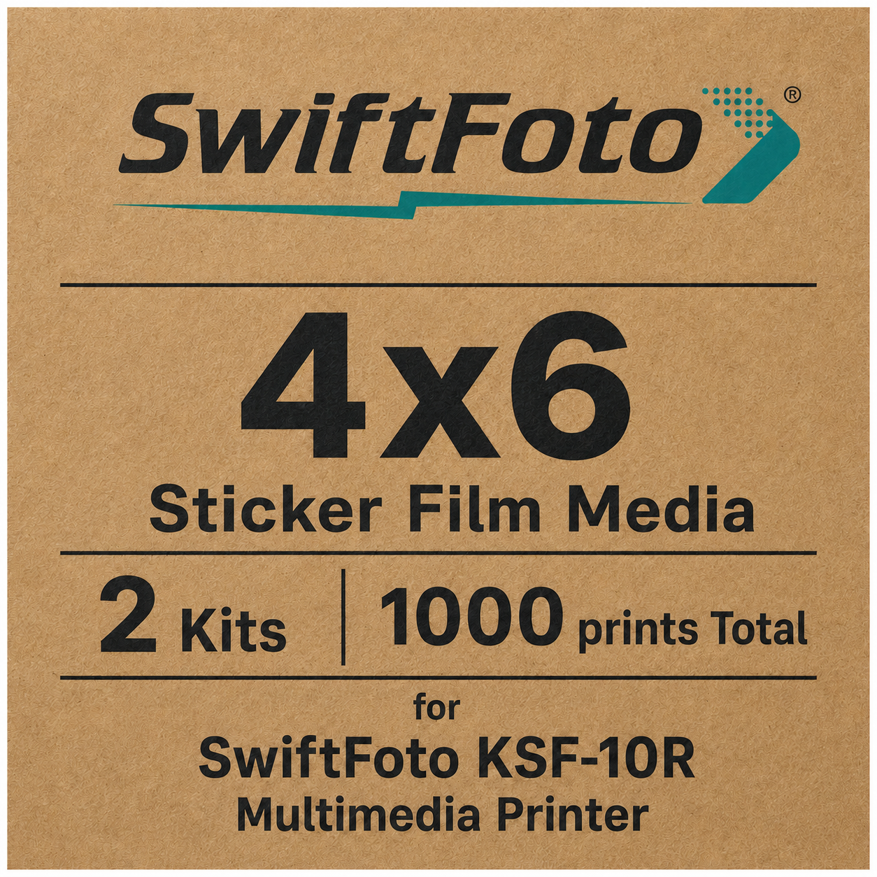 SwiftFoto KSF-10R 4x6 Sticker media