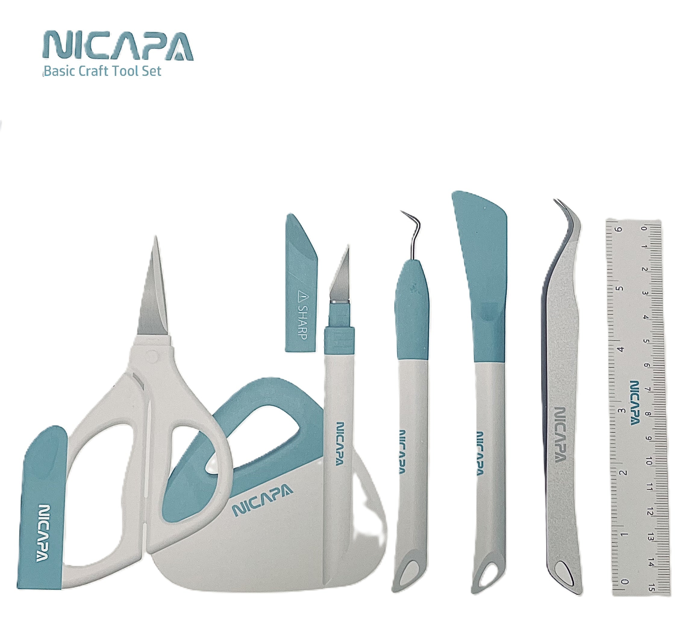 7 Piece Basic Craft Tool Set for Crafters