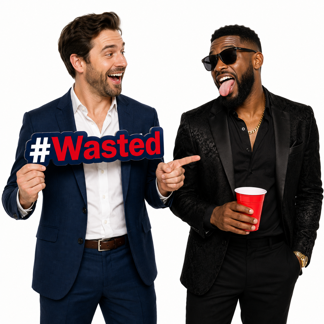 #Wasted PVC Photo Booth Prop