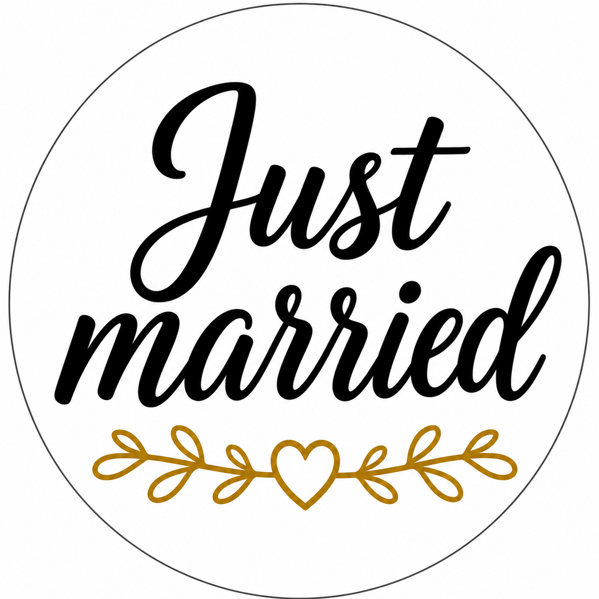 White with Black and Gold Wedding Prop Set