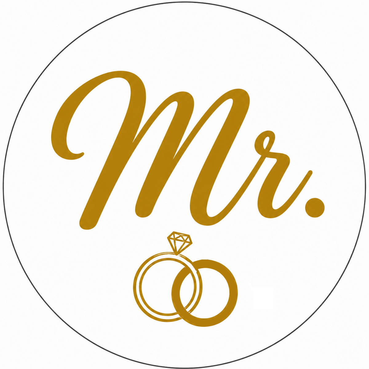 White with Black and Gold Wedding Prop Set