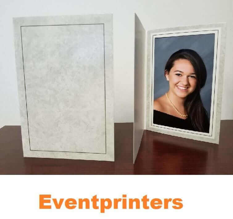 1 Gray Slide-in 4x6" Photo Folder - PACK OF 400 - Eventprinters.com