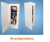 2" x 6" Simply white strip photo folder - PACK OF 100 - Eventprinters.com