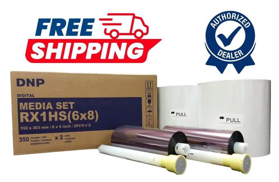 DNP RX1HS 6x8 media paper and ribbon kit with 700 prints