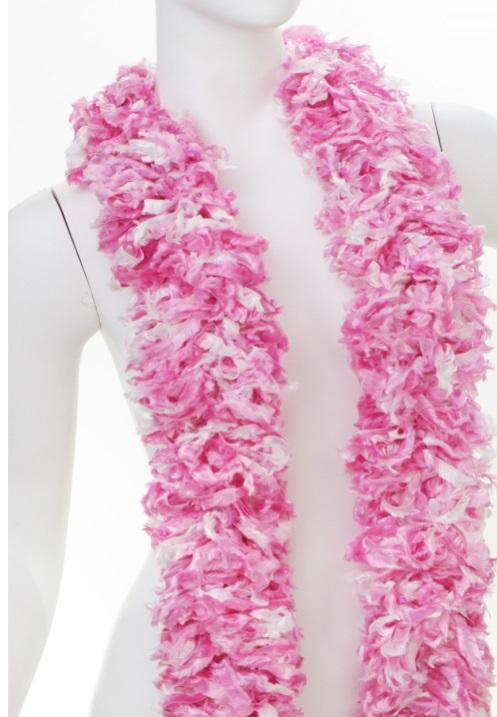 Featherless Luau Pink Boa - Eventprinters.com