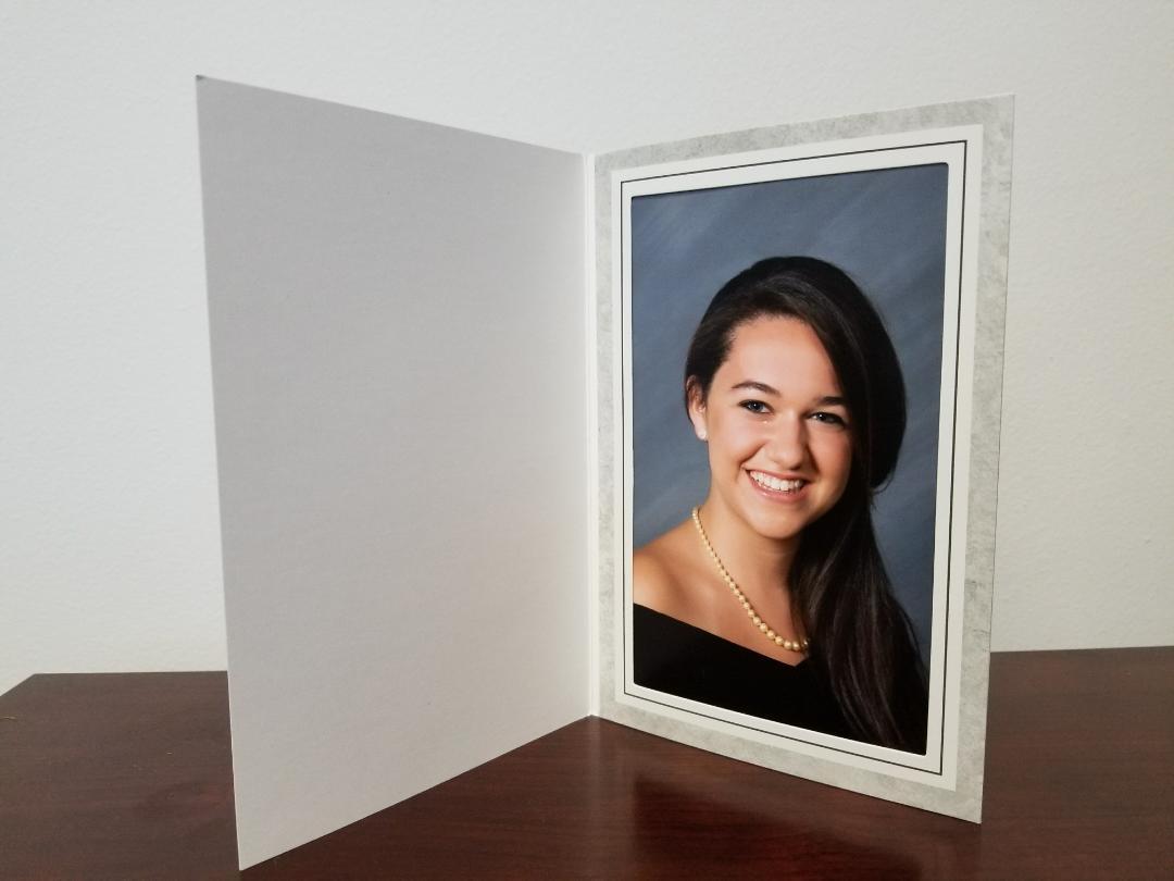 Gray Slide-PF20 in 5x7" Photo Folders - PACK OF 100 - Eventprinters.com