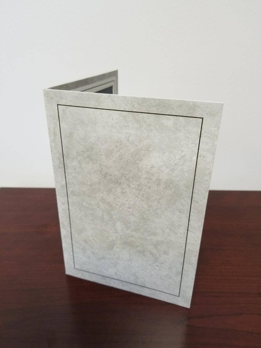 Gray Slide-PF20 in 5x7" Photo Folders - PACK OF 100 - Eventprinters.com