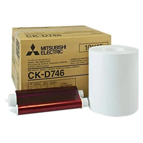 Mitsubishi CK-D746 4x6 media paper and ribbon (ckd746)