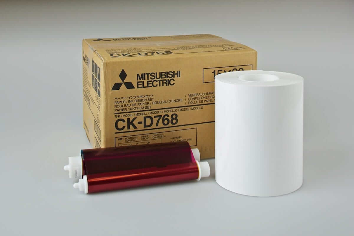 MITSUBISHI CK-D768 6"X8" MEDIA FOR THE CP-D70DW, CP-D707DW AND CP-D90DW PRINTERS - 400 TOTAL PRINTS - Eventprinters.com