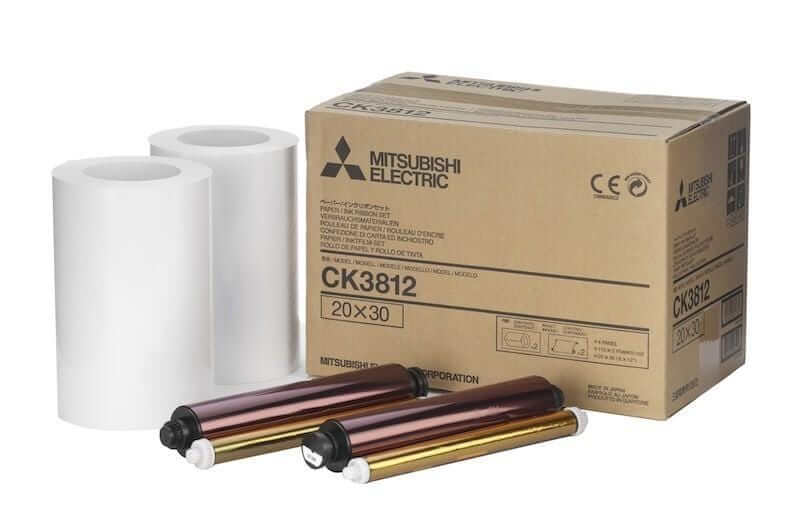 Mitsubishi CK3812 media 8x12" Print Pack for use with CP-3800DW Printer (CK-3812) - Eventprinters.com