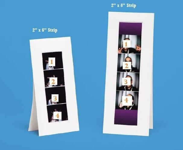 Photo Strip Easel size 2x8" - Eventprinters.com