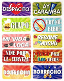 "SPANISH Despacito Collection" Photo Booth Sign Props IN SPANISH - Set of 5 - Double sided - Eventprinters.com