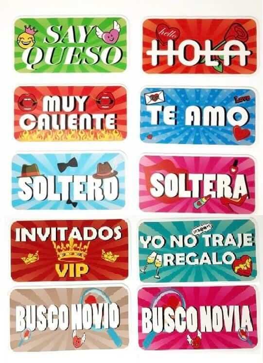 "SPANISH SAY QUESO Collection" - Photo Booth Sign Props in Spanish - Set of 5 - Double sided - Eventprinters.com