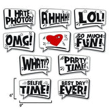 "Speech Bubble 2" - PHOTO BOOTH SIGN PROPS. Set of 5 Double Sided Props. - Eventprinters.com